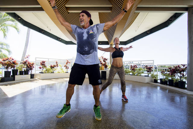 The beat is perfect for married Zumba instructors