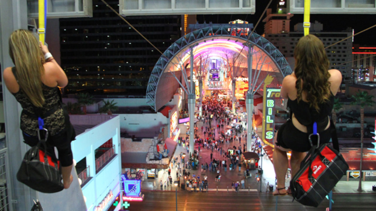 Slotzilla Zip Line Opens In Downtown Las Vegas Honolulu Star Advertiser