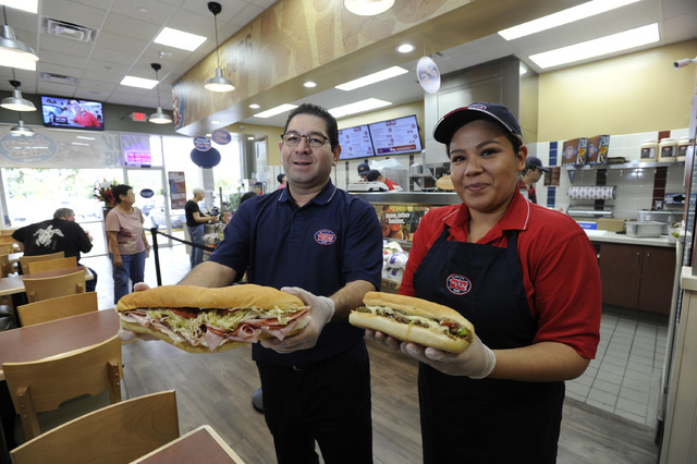 how big is the giant sandwich at jersey mike's