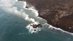 There’s a tiny new island of lava off Hawaii island