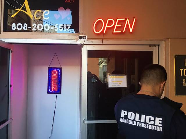 3 Honolulu massage parlors raided for allegedly promoting prostitution.