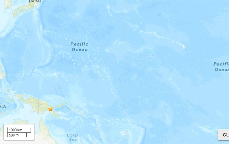 Major Earthquake Strikes Papua New Guinea No Tsunami Threat To