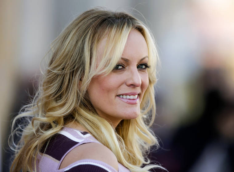 ASSOCIATED PRESS / 2018
                                Adult film actress Stormy Daniels attends the opening of the adult entertainment fair ‘Venus’ in Berlin, Germany. Ohio’s capital city has reached a $450,000 settlement with Stormy Daniels over the porn actress’ arrest at a strip club last year. Her federal defamation lawsuit against several Columbus officers alleged officers conspired to retaliate against her over her claims that she had sex with Donald Trump before he became president.