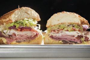 STAR-ADVERTISER / NOV. 7
                                Named for one of Hawaii’s top chefs, the Alan Wong sandwich — roast beef, ham, turkey, pastrami, and provolone cheese — is among specialties at Ike’s Love & Sandwiches. Any Ike’s sandwich can be made with gluten-free bread.