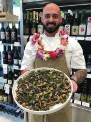 NADINE KAM / SPECIAL TO THE STAR-ADVERTISER
                                For the grand reopening of Dean & DeLuca, chef Kevin Carvalho headed for the Big Island, which he calls home part of the week, to harvest opihi.