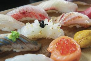 CRAIG T. KOJIMA / 2018
                                At Akira, the chef’s choice menu option includes 15 pieces of sushi.