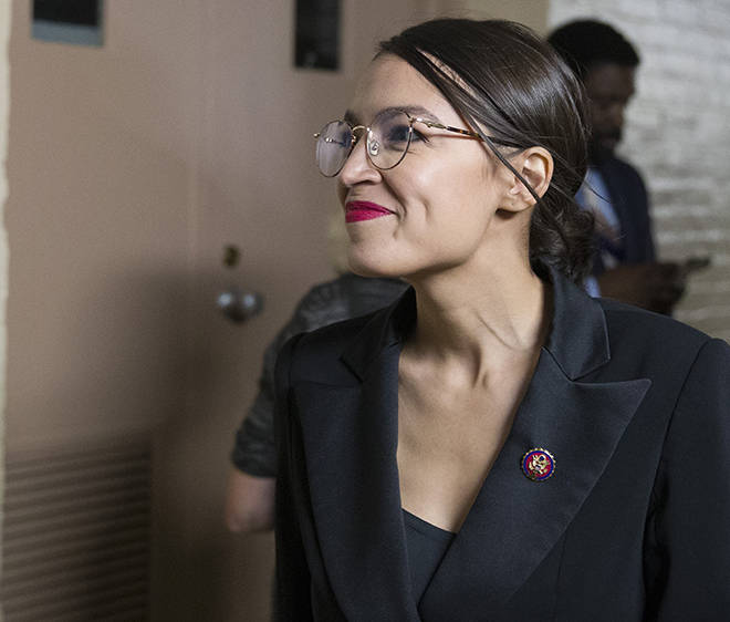 ASSOCIATED PRESS / Sept. 24
                                Rep. Alexandria Ocasio-Cortez, D-N.Y., is expected to endorse Sen. Bernie Sanders for the Democratic nomination for president.