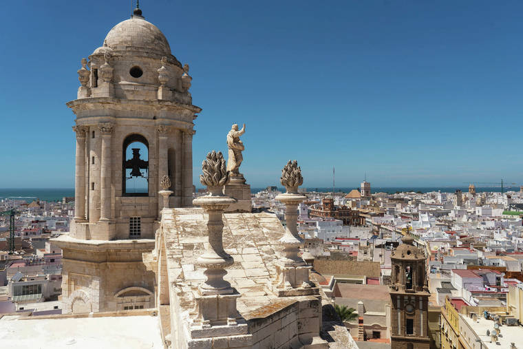NEW YORK TIMES
                                The giant Cadiz Cathedral in southern Spain, a landmark in the horizon. In the province of Cádiz, one can finds ancient history, heart-wrenching music and some of the best meals of his trip.