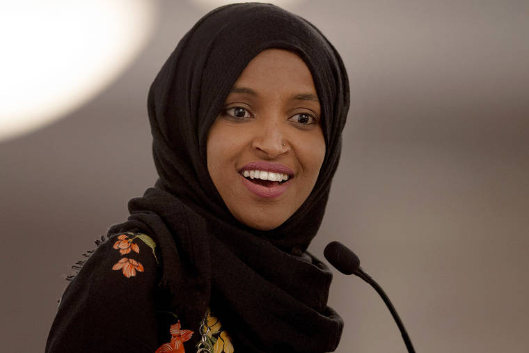 ASSOCIATED PRESS / May 18
                                Rep. Ilhan Omar, D-Minn. has endorsed Sen. Bernie Sanders for the Democratic nomination for president.
