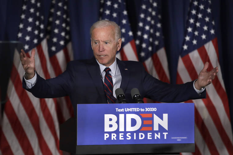 ASSOCIATED PRESS
                                Democratic presidential candidate and former Vice President Joe Biden speaks at a campaign event in Rochester, N.H.