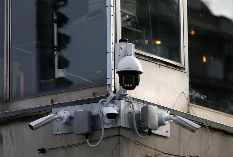 ASSOCIATED PRESS
                                High-tech video cameras hang from an office building in downtown Belgrade, Serbia. The cameras, equipped with facial recognition technology, are being rolled out across hundreds of cities around the world, particularly in poorer countries with weak track records on human rights where Beijing has increased its influence through big business deals.