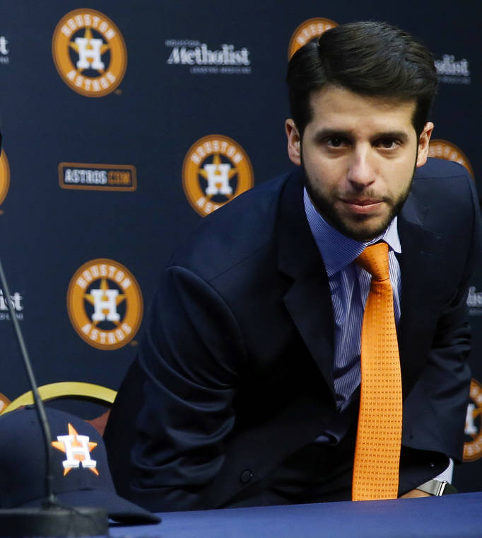 ASSOCIATED PRESS / Jan. 17, 2018
                                Houston Astros have fired assistant general manager Brandon Taubman for directing inappropriate comments at female reporters following Houston’s pennant-winning victory over the New York Yankees.