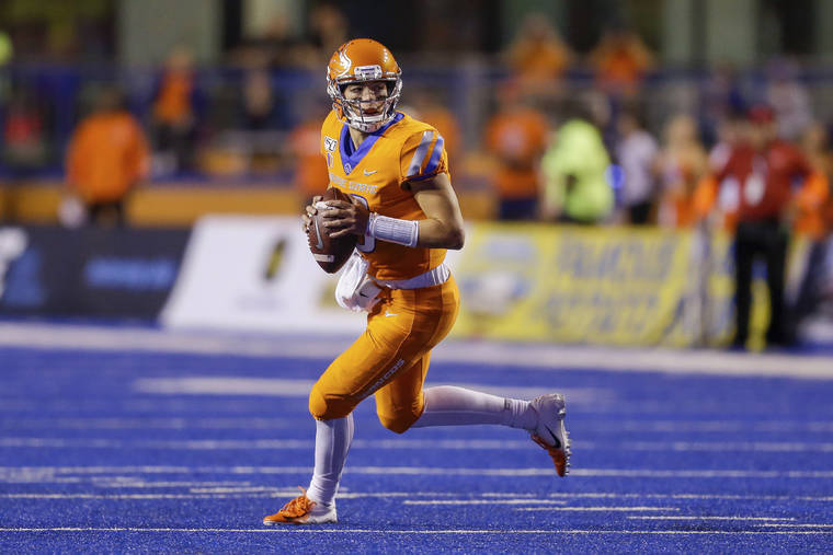 ASSOCIATED PRESS
                                The Broncos have been successful with Hank Bachmeier, a true freshman quarterback, at the controls.