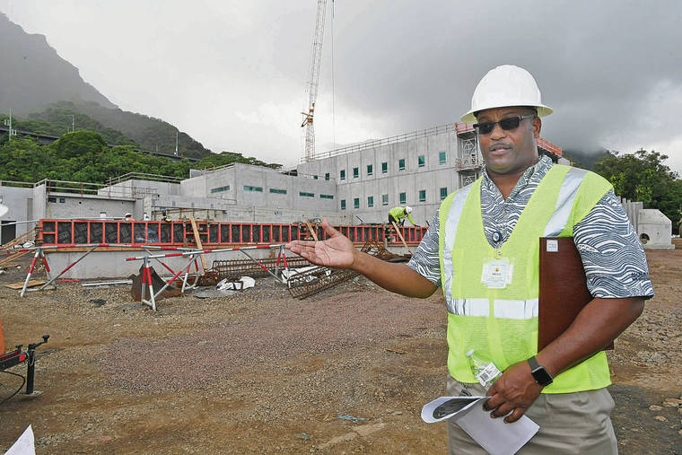 BRUCE ASATO / BASATO@STARADVERTISER.COM
                                New administrator Run Heidelberg said the 144-bed building rising at the Hawaii State Hospital is expected to be completed in late 2020. Only higher-risk patients will be housed in the new facility, he said.