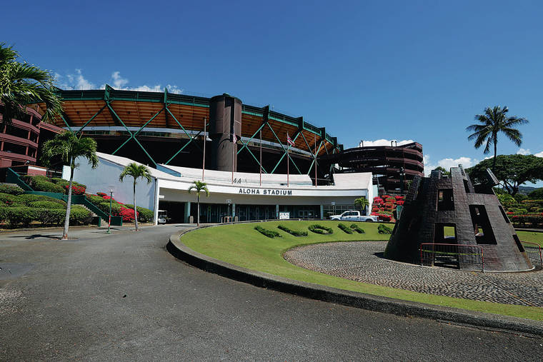 CINDY ELLEN RUSSELL / MARCH 28
                                The state hopes to have the new stadium ready for the University of Hawaii football team’s home opener on Sept. 2, 2023.