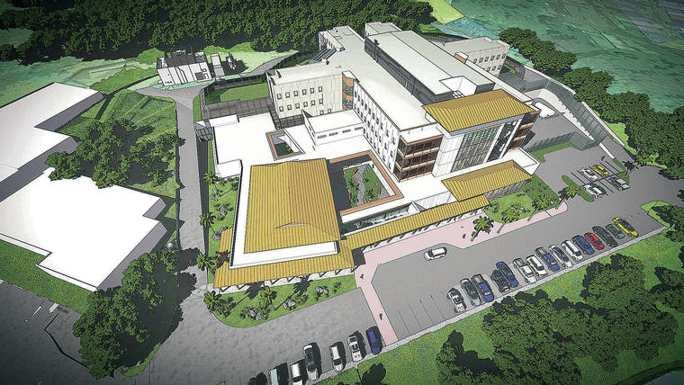 COURTESY HAWAII DEPARTMENT OF HEALTH
                                A rendering shows the hospital with new facilities in place.