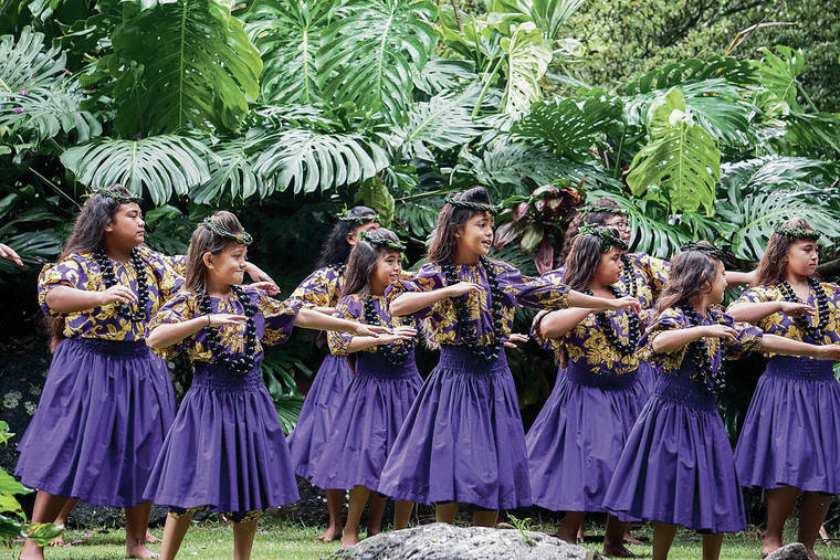 COURTESY WAIMEA VALLEY
                                Hula performances are also part of the Makahiki celebration.