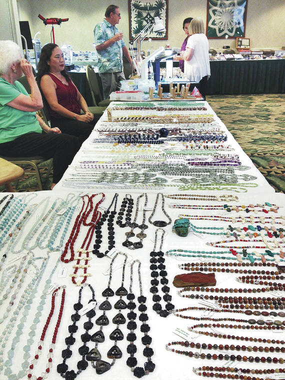 COURTESY MARKUS FAIGLE
                                As in years past, jewelry and other merchandise made from rocks and minerals will be available for sale at this year’s show.