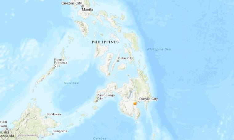 COURTESY USGS
                                A magnitude 6.8 earthquake struck Mindanao, Philippines at 3:11 p.m. today.