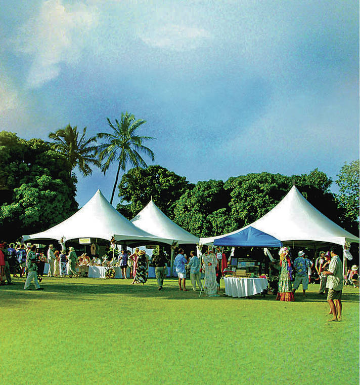 COURTESY MAUI ACADEMY OF PERFORMING ARTS
                                Enjoy a lovely afternoon under the tents and strolling the grounds of the Yokouchi Family Estate in Wailuku at Maui Academy of Performing Arts’ annual Garden Party from 1 to 5 p.m. today.