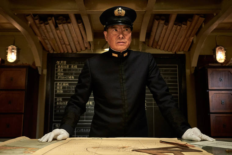 REINER BAJO VIA LIONSGATE PUBLICITY
                                Etsushi Toyokawa stars as Admiral Yamamoto in “Midway.”