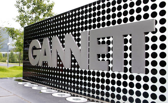 ASSOCIATED PRESS / 2010
                                The sign by Gannett headquarters is seen in McLean, Va.