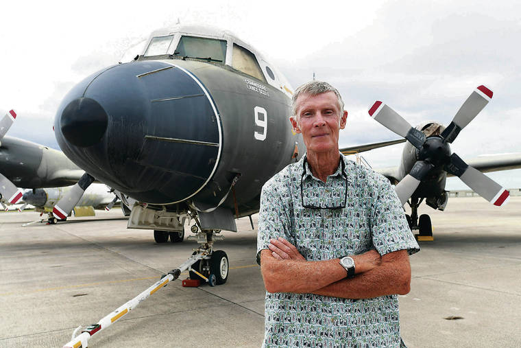 BRUCE ASATO / BASATO@STARADVERTISER.COM
                                Doug Gillet served in the Navy from 1967 to 1998 and flew on P-3 Orion squadrons as a flight engineer out of Barbers Point. He occasionally gives tours at the Naval Air Museum Barbers Point.