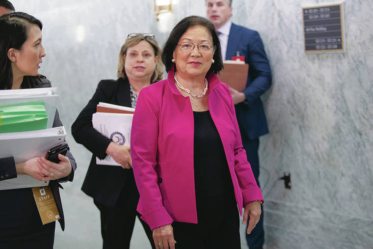 ASSOCIATED PRESS
                                <strong>“These proceedings are very important, and I hope the American people were watching.”</strong>
                                <strong>Mazie Hirono</strong>
                                <em>U.S. senator</em>