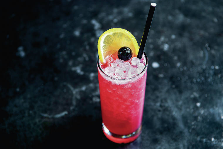 ASSOCIATED PRESS
                                The Straight and Narrow Mocktail made at Hatchet Hall in Los Angeles combines lemon juice, pomegranate and almond syrups with soda water and rose water.