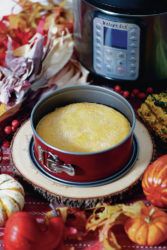 CINDY ELLEN RUSSELL / CRUSSELL@STARADVERTISER.COM
                                Mochiko cornbread is made in a 7-inch springform pan in the Instant Pot.