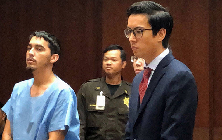 ROSEMARIE BERNARDO / RBERNARDO@STARADVERTISER.COM
                                Kai Wylan Sedeno Dela Cruz, 21, made his initial court appearance at Honolulu District Court today. Dela Cruz faces a second-degree murder charge in the death of the victim identified by the Honolulu Medical Examiner’s Office as Isaac J. Lee.