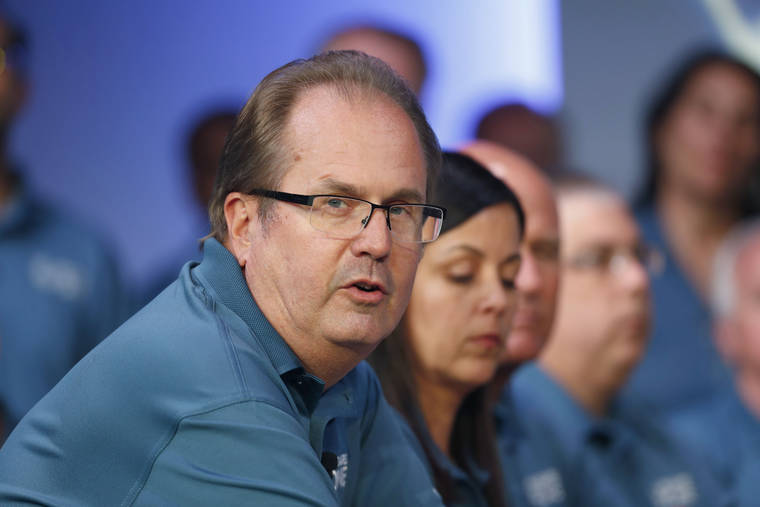 ASSOCIATED PRESS / JULY 16
                                Gary Jones, United Auto Workers President, speaks during the opening of their contract talks with Fiat Chrysler Automobiles in Auburn Hills, Mich. Jones is taking a paid leave of absence amid a federal investigation of corruption in the union. The UAW said Jones requested the leave, which is effective Sunday, Nov. 3. The federal government has been investigating fraud and misuse of funds at the UAW for more than two years.