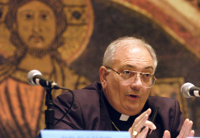 ASSOCIATED PRESS
                                Bishop Nicholas DiMarzio of Brooklyn, N.Y., spoke, in Nov. 2007, during a news conference at the U.S. Conference of Catholic Bishops fall meeting in Baltimore. DiMarzio, named by Pope Francis to investigate the church’s response to clergy sexual abuse in Buffalo, New York, has himself been accused of sexual abuse of a child, an attorney for the alleged victim notified the church in November 2019.