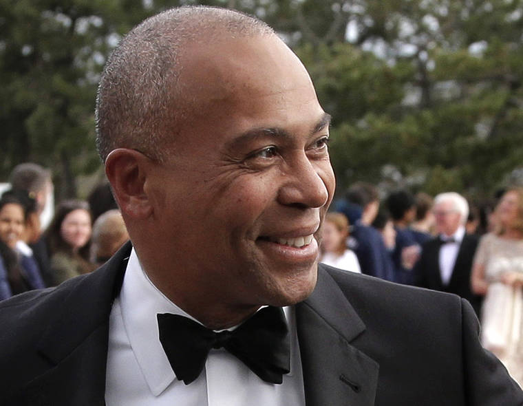 ASSOCIATED PRESS
                                Former Massachusetts Gov. Deval Patrick arrived, in May 2017, at the John F. Kennedy Presidential Library and Museum in Boston for the 2017 Profile in Courage award ceremony.
                                Patrick announced today he is running for president, making a late entry into the Democratic race less than three months before primary voting begins.
