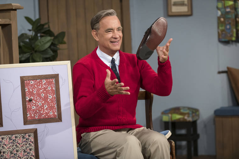 COURTESY SONY-TRISTAR PICTURES
                                Tom Hanks portrays Fred Rogers in “A Beautiful Day In the Neighborhood.”