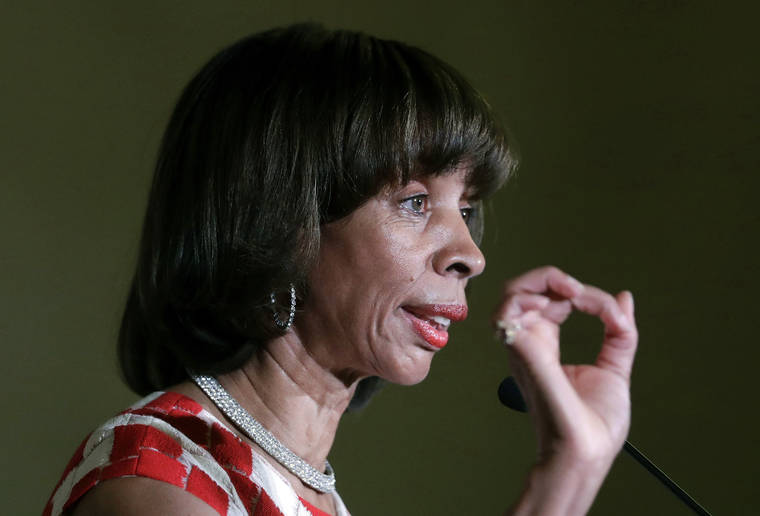 ASSOCIATED PRESS
                                Baltimore Mayor Catherine Pugh delivered an address, in Dec. 2016, during her inauguration ceremony inside the War Memorial Building in Baltimore. The disgraced former mayor of Baltimore was charged, today, with fraud and tax evasion involving sales of her self-published children’s books.