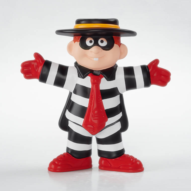 COURTESY MCDONALD’S
                                The masked icon Hamburglar was featured in Happy Meals in 1995.