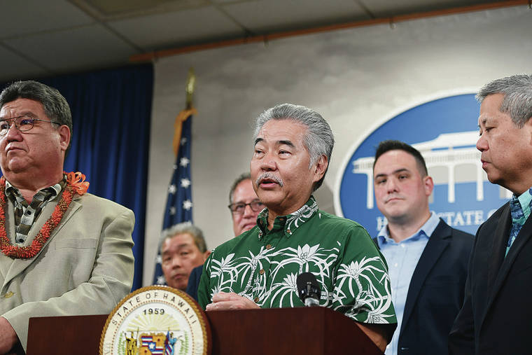 STAR-ADVERTISER
                                <strong>David Ige: </strong>
                                <em>The governor supports the package of four bills designed by lawmakers to ease the burden on some of Hawaii’s taxpayers </em>