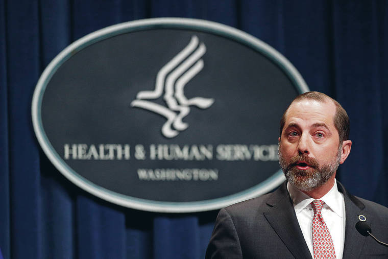 ASSOCIATED PRESS
                                <strong>Alex Azar: </strong>
                                <em>The health and human services secretary said there is no spread of the virus in the U.S.</em>