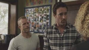 COURTESY CBS
                                While McGarrett (Alex O’Loughlin, right) tags along with Danny (Scott Caan, left) while he tracks down the father of a boy who has been bullying Charlie (Zach Sulzbach), Grover (Chi McBride) and Tani (Meaghan Rath) investigate a murder at a private golf course involving a man who was frozen to death in the locker room’s cryo-chamber.