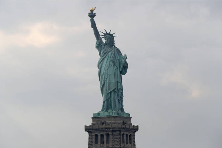 ASSOCIATED PRESS
                                The Statue of Liberty, as seen in Aug. 2019, stood in New York. The Department of Homeland Security said New York residents will be cut off from ‘trusted traveler’ programs because of a state law that prevents immigration officials from accessing motor vehicle records.