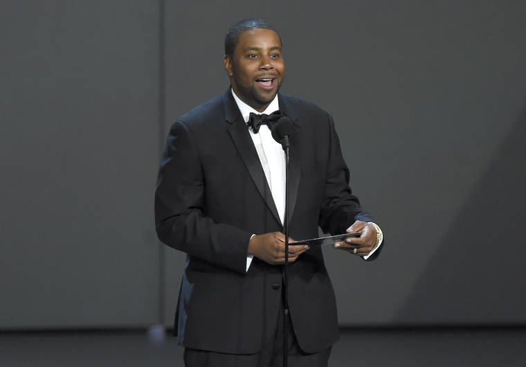 ASSOCIATED PRESS
                                Kenan Thompson presents the award for outstanding drama series at the 70th Primetime Emmy Awards at the Microsoft Theater in Los Angeles in 2018. Thompson of “Saturday Night Live” and Hasan Minhaj of Netflix’s “Patriot Act with Hasan Minhaj” will headline this year’s White House Correspondents’ Dinner which takes place April 25.