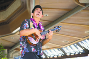 KAT WADE / SPECIAL TO THE STAR-ADVERTISER / 2019
                                Ukulele virtuoso and recording artist Jake Shimabukuro appears in concert at MACC’s Castle Theater on Saturday, with Ho‘onanea pre-show music, craft vendors and festivities in the courtyard.