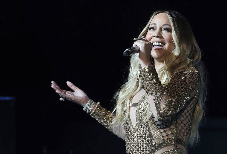 ASSOCIATED PRESS / 2019
                                Mariah Carey performs during a concert celebrating Dubai Expo 2020 One Year to Go in Dubai, United Arab Emirates. Carey announced today she will be postponing her scheduled March 10 concert at Neal Blaisdell until Nov. 28.