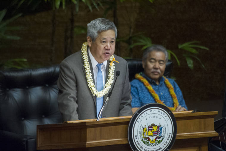 CRAIG T. KOJIMA / May 2
                                House Speaker Scott Saiki urged Gov. David Ige today to shut down the state and have residents shelter in place for the next 15 days.