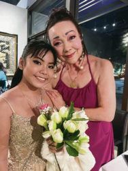 COURTESY KAKUGAWA FAMILY
                                Entertainer Cathy Foy made dinner very special for Kapolei High School junior Jade Tamashiro, whose prom was canceled due to the coronavirus pandemic.