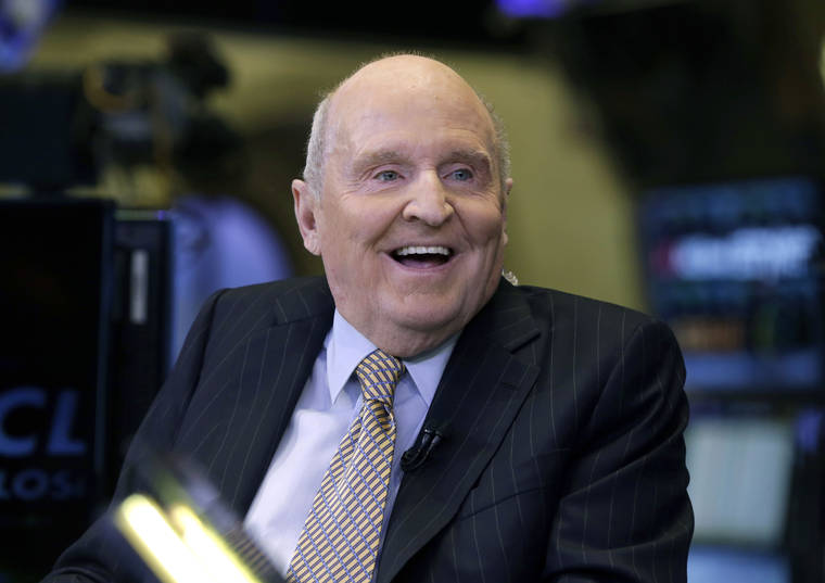 ASSOCIATED PRESS
                                Former Chairman and CEO of General Electric Jack Welch appeared, in Oct. 2013, on CNBC on the floor of the New York Stock Exchange. Welch, who transformed General Electric Co. into a highly profitable multinational conglomerate and parlayed his legendary business acumen into a retirement career as a corporate leadership guru, has died at the age of 84.