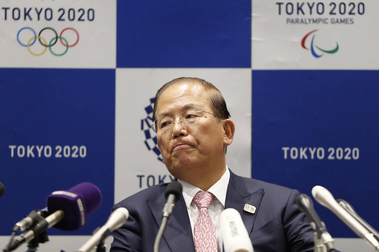 ASSOCIATED PRESS
                                Tokyo 2020 Organizing Committee CEO Toshiro Muto attends a news conference after a Tokyo 2020 Executive Board Meeting in Tokyo today. Tokyo Olympic President Yoshiro Mori said today he expects to talk with IOC President Thomas Bach this week about potential dates and other details for the rescheduled games next year. Both Mori and Muto said the the cost of rescheduling will be “massive” - local reports suggest several billion dollars - with most of the expenses borne by Japanese taxpayers.
