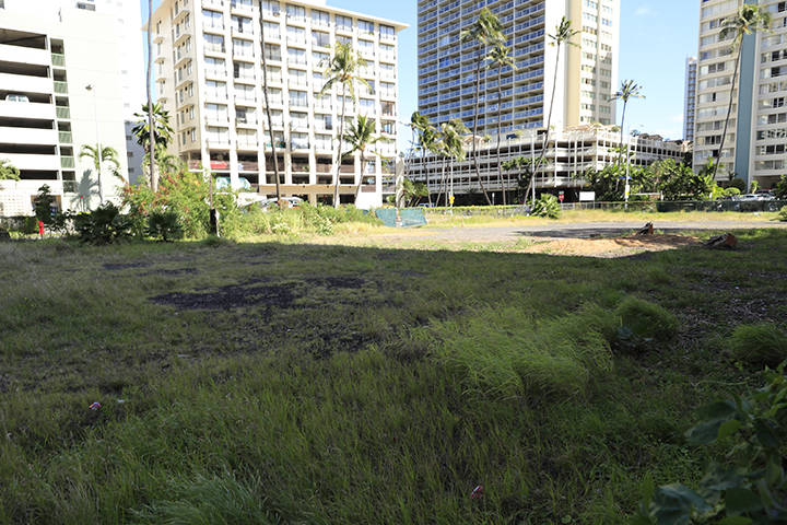 JAMM AQUINO / 2018
                                Construction of Centennial Park is expected to start this week. The community’s desire for the park goes back to 1998, when the late Bill Sweatt first championed transforming the derelict lot behind his Waikiki condominium.
