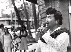 STAR-ADVERTISER
                                Eddie Kekaula performed for passersby on the streets of Waikiki in 1977.